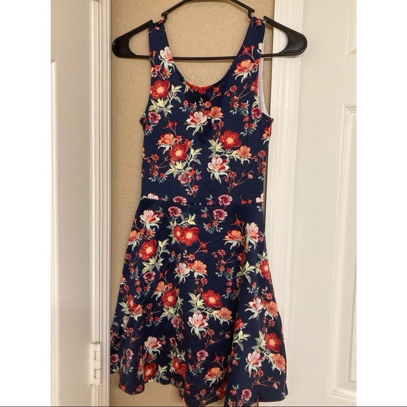 H&M Dresses Hm Floral Skater Dress Poshmark